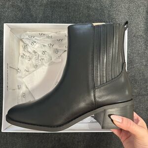 Dolce Vita Black Smooth Ankle Boots